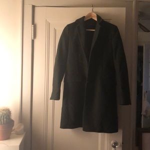 Forest green long coat